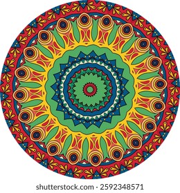 Mandala Design Showcasing Radiant Layers and Depth