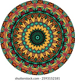 Mandala Design Showcasing Radiant Layers and Depth