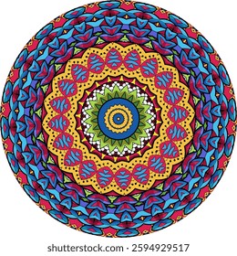 Mandala Design Showcasing Radiant Layers and Depth