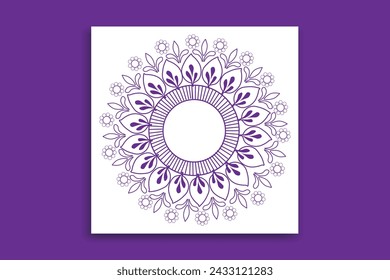 mandala design social media post, banner design,elegant mandala 