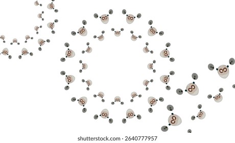 Mandala design with symmetrical patterns and abstract geometric shapes. Suitable for digital decoration, design elements and artistic backgrounds.