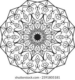 mandala design template art vector 