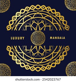 Mandala design template luxury mandala