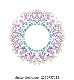 Mandala design template. Round Ornament Pattern or arabesque pattern arabic, islamic east style. Book cover.