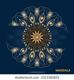 Diseño de Mandala listo para imprimir