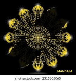 Mandala design for textile to print ready