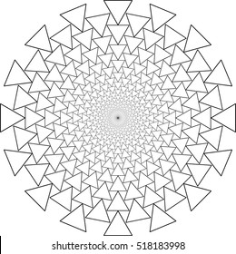 Mandala design that can be used for coloring book or mehendi