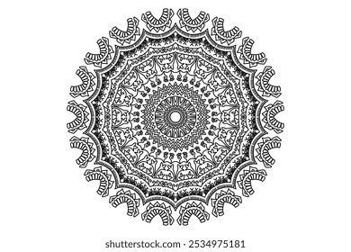 Mandala Design with Traditional Work
