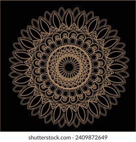 Diseño Mandala, diseño de mandala única en blanco y negro, diseño de mandala colorida