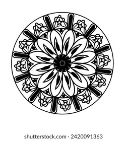 Mandala design, Unique mandala design, Colorful mandala design, Black and white  design