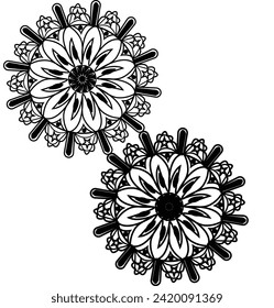 Mandala design, Unique mandala design, Colorful mandala design, Black and white  design