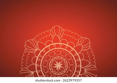Uso de diseño de mandala para tarjeta de Boda, póster, tarjetas, Anuncio, ilustración 