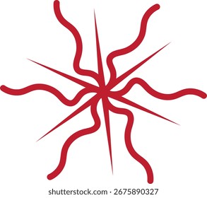 Diseño de mandala en variante de color y forma