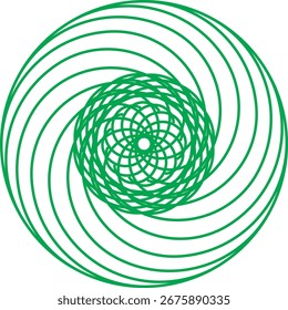 Mandala design in variant colour and shape