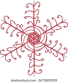 Diseño de mandala en variante de color y forma