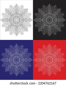 Mandala  design with various colors.