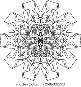 mandala design vector in adobe illustrator 