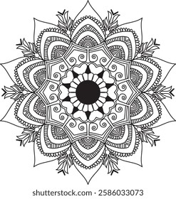 mandala design vector in adobe illustrator 