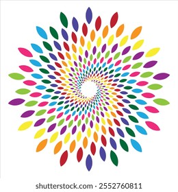 Mandala design vector art . colorful design with white background and illustration.