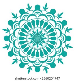 Mandala design vector art. Mandala colorful design with white background. vector art and illustration .