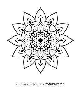 Mandala design, vector art illustration