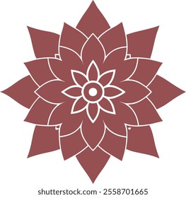 mandala design vector art illustration silhouette