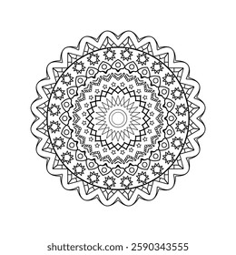 Mandala design vector art illustration 