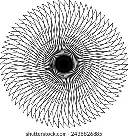 Ilustración de activos vectoriales de diseño Mandala