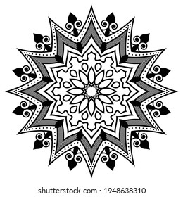 Mandala Design Vector Background Template