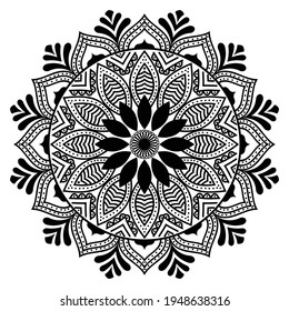Mandala Design Vector Background Template