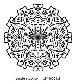 Mandala Design Vector Background Template