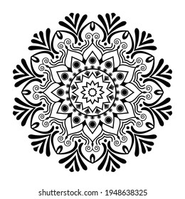 Mandala Design Vector Background Template