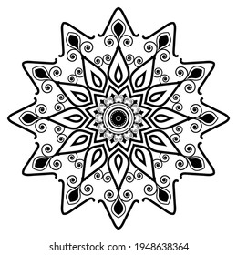 Mandala Design Vector Background Template