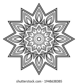 Mandala Design Vector Background Template
