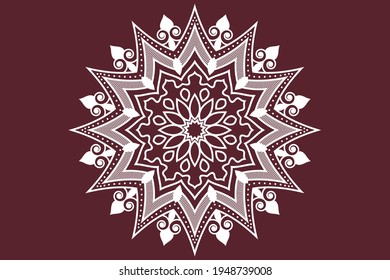 Mandala Design Vector Background Template