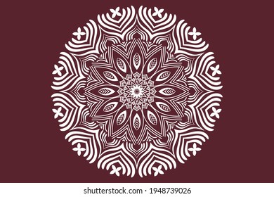Mandala Design Vector Background Template