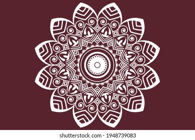 Mandala Design Vector Background Template
