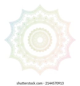 Mandala Design Vektor. Geeignet für ethnische Hintergrundbilder, heilige Dekorationen, Einladungskarten, Webdesign-Elemente, Gutscheinentwürfe, Banner und Plakate