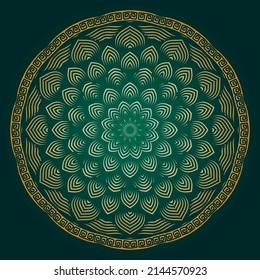 Mandala Design Vektor. Geeignet für ethnische Hintergrundbilder, heilige Dekorationen, Einladungskarten, Webdesign-Elemente, Gutscheinentwürfe, Banner und Plakate