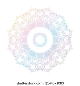 Vector de diseño de Mandala. Mejor adaptado para papeles de pared étnicos, decoraciones sagradas, tarjetas de invitación, elementos de diseño web, diseño de vales, carteles y afiches