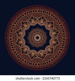 Mandala Design Vektor. Geeignet für ethnische Hintergrundbilder, heilige Dekorationen, Einladungskarten, Webdesign-Elemente, Gutscheinentwürfe, Banner und Plakate