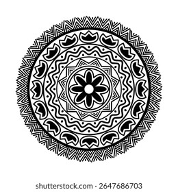 Mandala design vector, Circular pattern geometric Luxury mandala for Alpona, Henna, Mehndi, tattoo, decoration, Alpona design