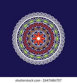 Mandala design vector, Circular pattern geometric Luxury mandala for Alpona, Henna, Mehndi, tattoo, decoration, Alpona design