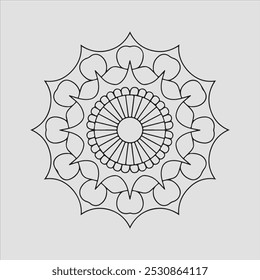 Mandala-Design, Vektorgrafik-Design