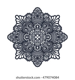 Mandala design. Vector illustration 