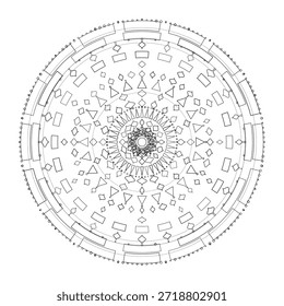 Diseño de mandala, Vector, Ilustración para el fondo