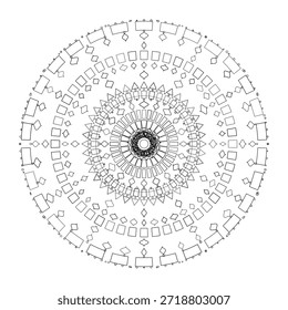 Design Mandala, Vetor, Ilustração para fundo