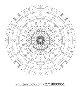 Diseño de mandala, Vector, Ilustración para el fondo