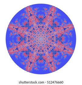 Mandala design. Vector illustration hand drawn. Circle  pattern. 