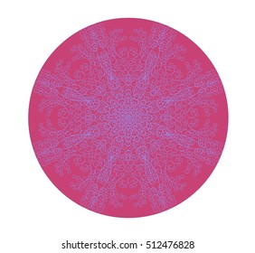 Mandala design. Vector illustration hand drawn. Circle  pattern. 